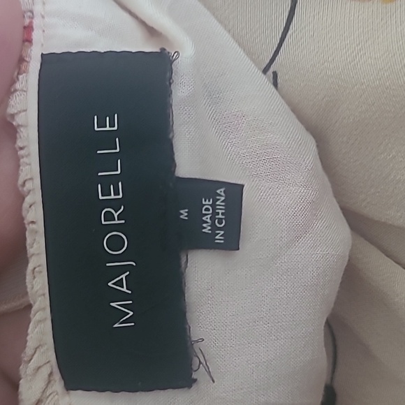 Majorelle Lolita Ruffled Mini Dress Floral Print Nude Size Medium - Picture 11 of 12